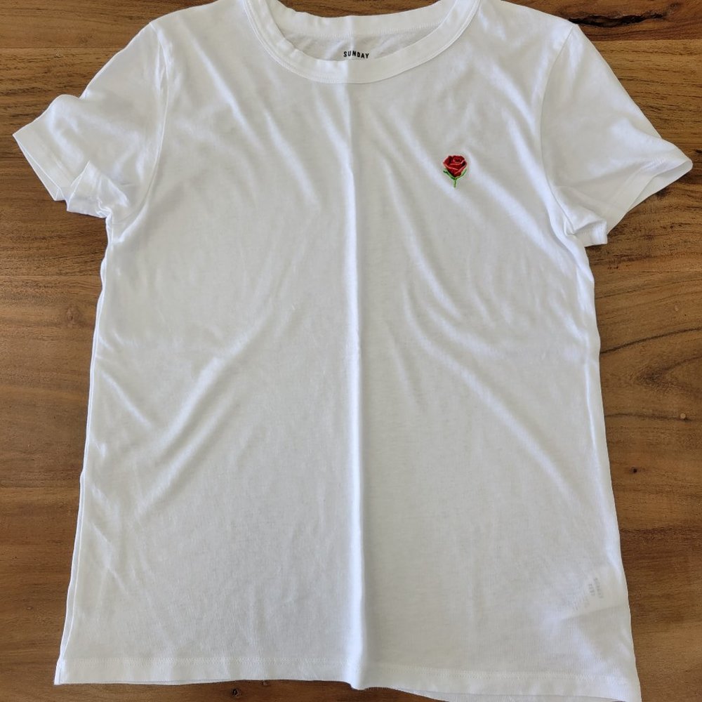 Aritzia Sunday best white t-shirt